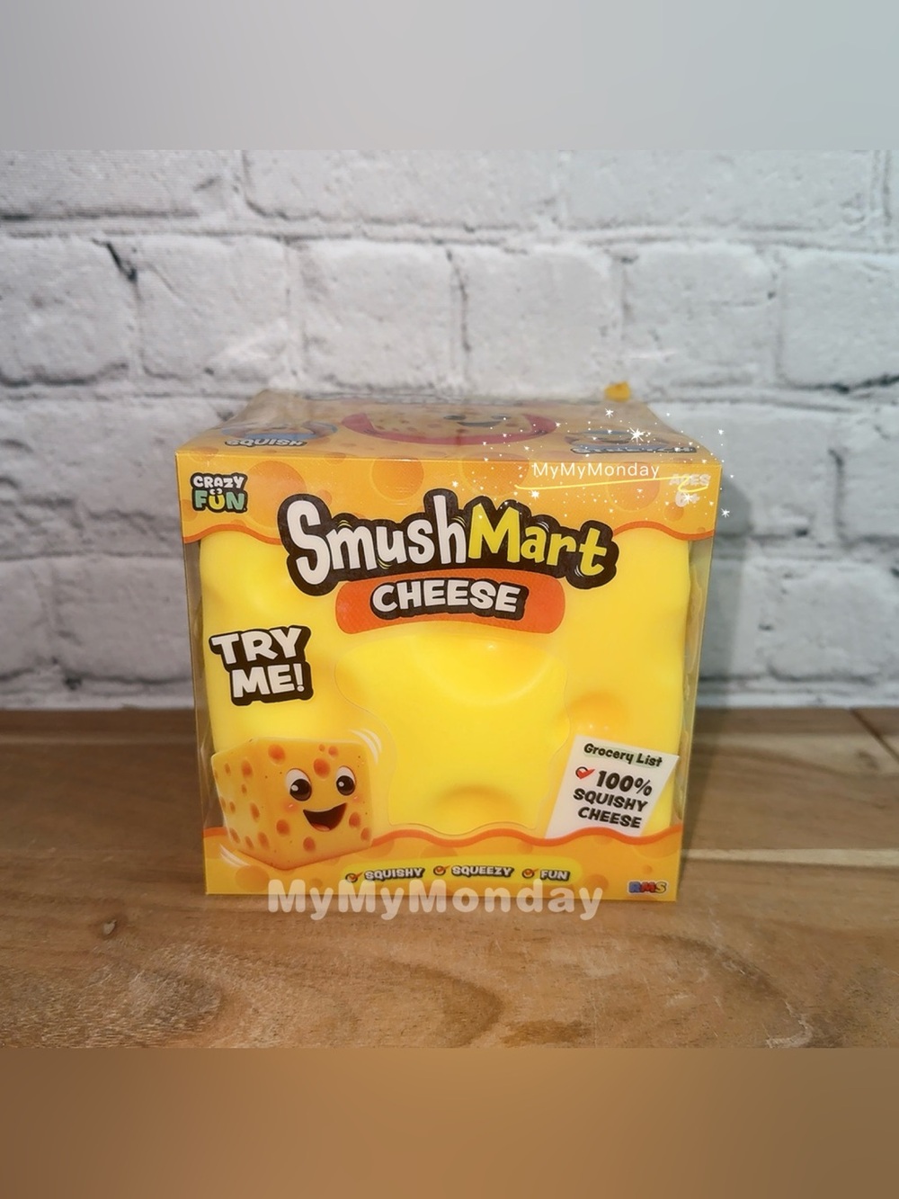 Smushmart Giant Squeezy Cheese Squishy Toy